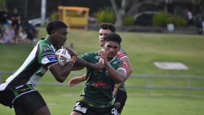 Meninga Cup semi-final action between the Ipswich Jets and Townsville Blackhawks. Saturday April 15, 2023.