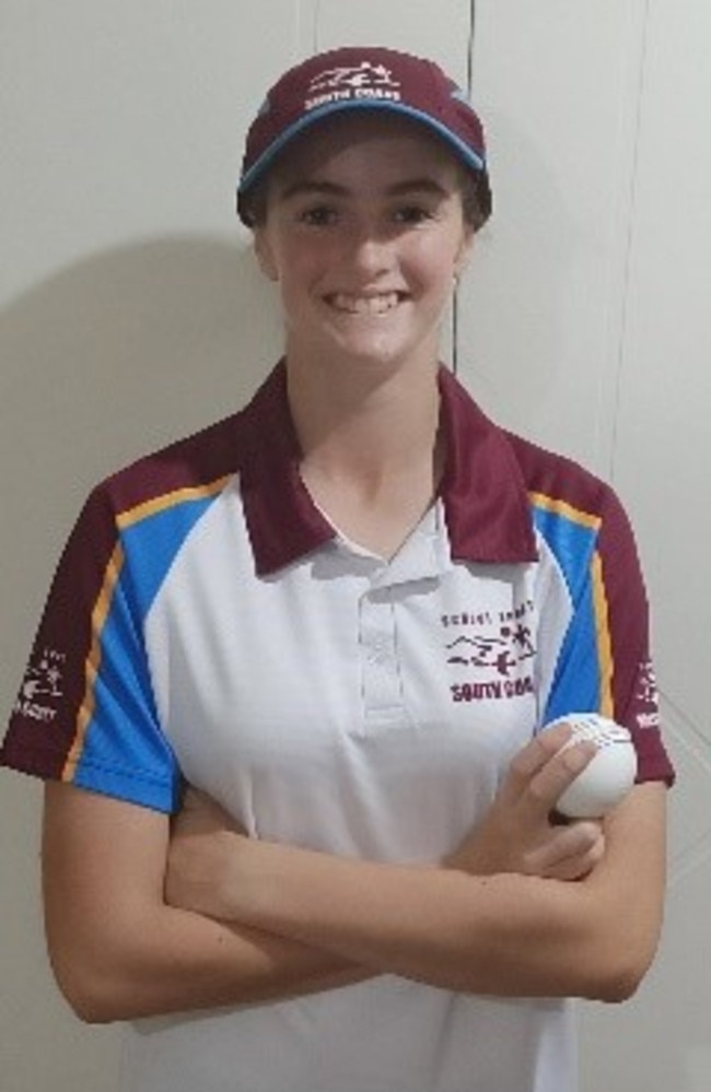 Amy Evison was part of the South Coast 13-15 years girls cricket team this year.