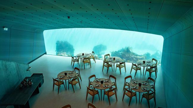 Under, the world’s first underwater restaurant. (Photo by Tor Erik SCHRODER / NTB Scanpix / AFP)