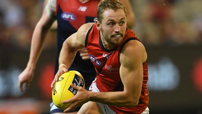 Devon Smith is set to return to Essendon’s side on Anzac Day. Picture: AAP Image/Julian Smith.