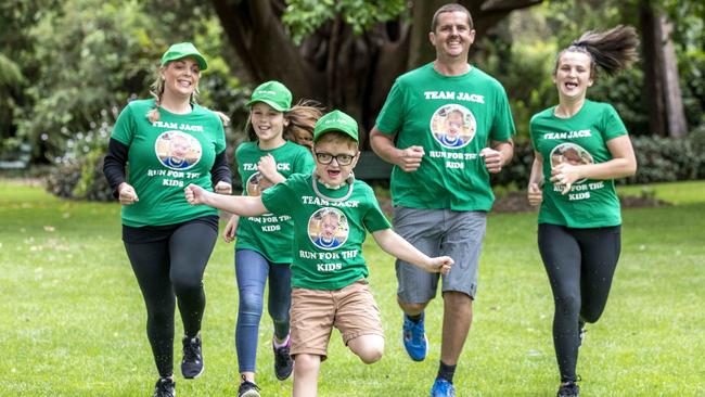 Jack has a rare condition which has kept him in and out of the Royal Children's hospital for much of his young life. Picture: Tim Carrafa