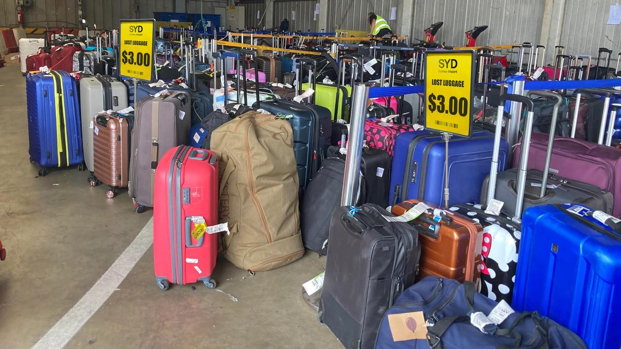 A scam is circulating on Facebook claiming to sell luggage lost at Sydney Airport for $3. Picture: Facebook
