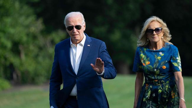 US President Joe Biden and First lady Jill Biden.