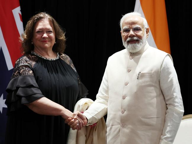 23-05-2023 - Prime Minister Narendra Modi meeting with Gina Rinehart in Sydney. Picture: Office of the Prime Minister of India