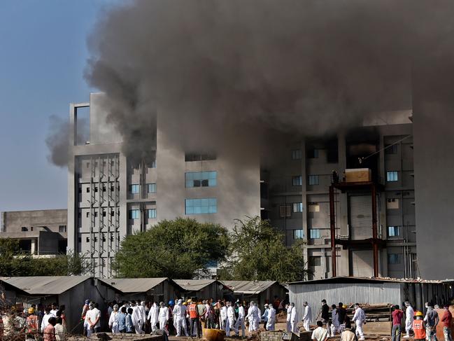 A fire broke out at India's Serum Institute, the world's largest maker of vaccines, but a company source said production of drugs to was not affected. Picture: AFP