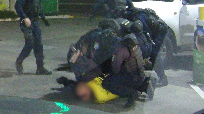 Police pounce on Sharp. Picture: NSW Police.