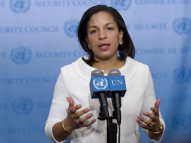 Susan Rice in her role as US Ambassador to the United Nations.