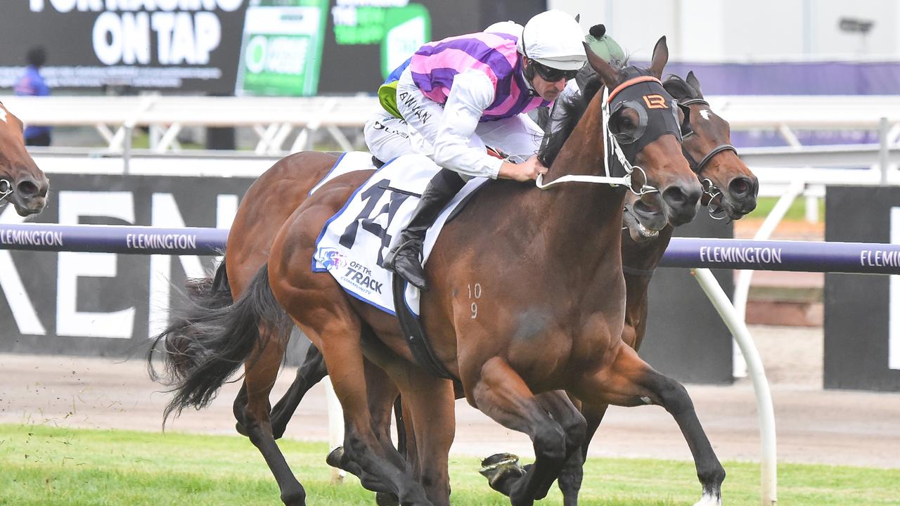 Razeta hit the line well first-up and will make her presence felt in the Group 1 Surround Stakes at Randwick on Saturday. Picture: Getty Images