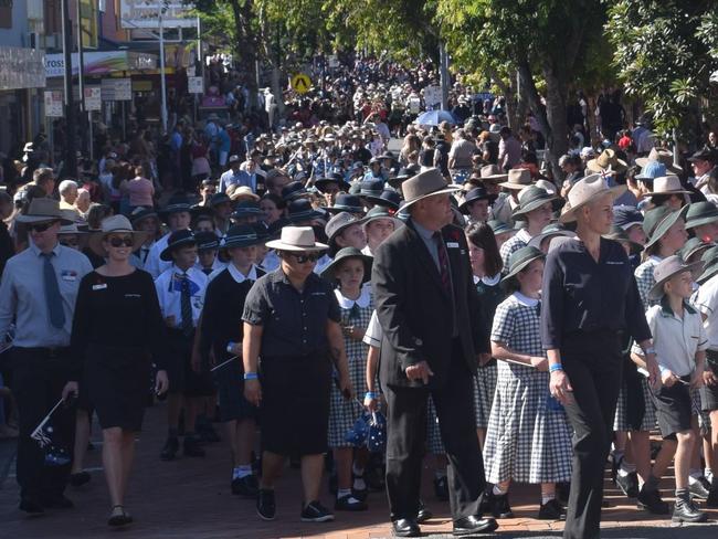 The Gympie community showed exactly the kind of spirit it is so well-known for at Anzac Day commemorations in the CBD on Sunday. Photos: Josh Preston