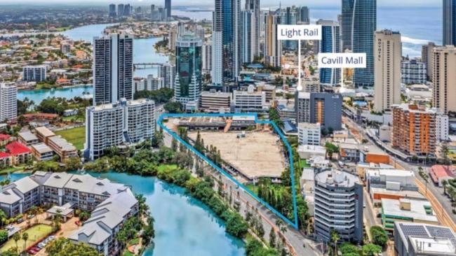 Bruce Bishop carpark and the Surfers Paradise Transit Centre