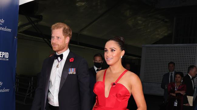 Prince Harry and Meghan in New York City. Picture: Getty Image