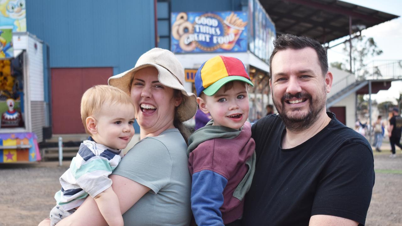 The Fitzgerald family from Plainland at the 2023 Gatton Show on Friday, July 21. Picture: Peta McEachern