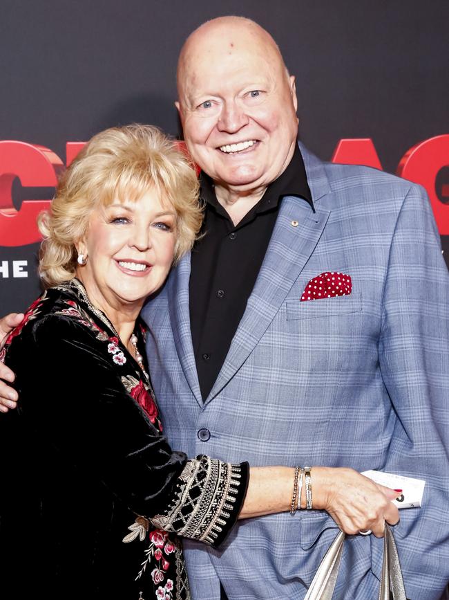 Patti and Bert Newton at opening night of Chicago The Musical in 2019.