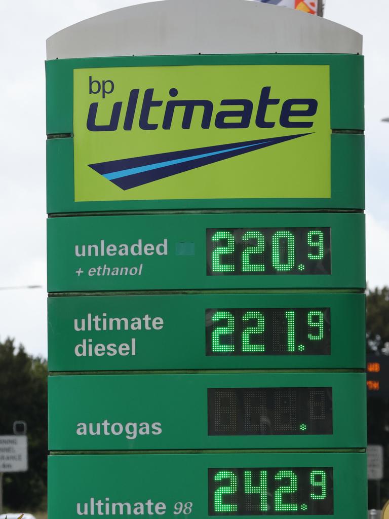 Drivers are slugged about $30 per tank in fuel excise costs. Picture: David Swift