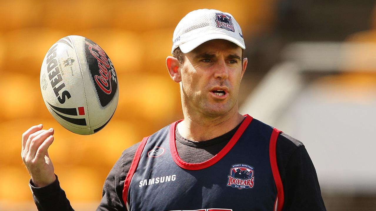 Brad Fittler during his stint as Roosters coach in 2008.