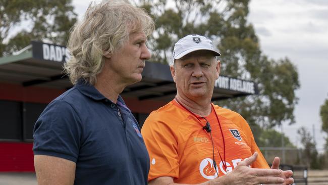 Hinkley catches up with another professional SA-based coach in Adelaide United boss Gertjan Verbeek. Picture: Adelaide United