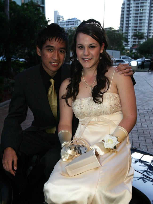 Emmanuel College formal at the Gold Coast International hotel. Philan Policar and Niki Ward (l to r).