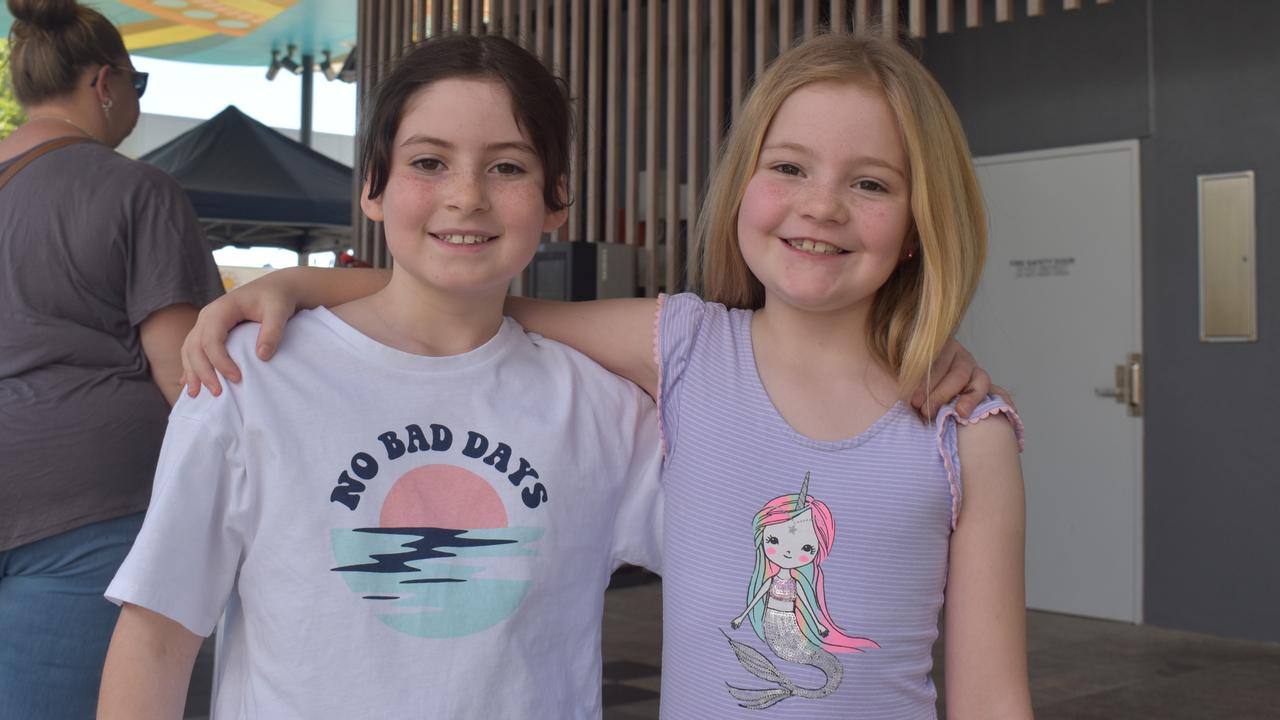 Rachel Crema and Summer Casey at Spring Vibes at the Nicholas Street Precinct, Ipswich. Photos: Georgie Walker