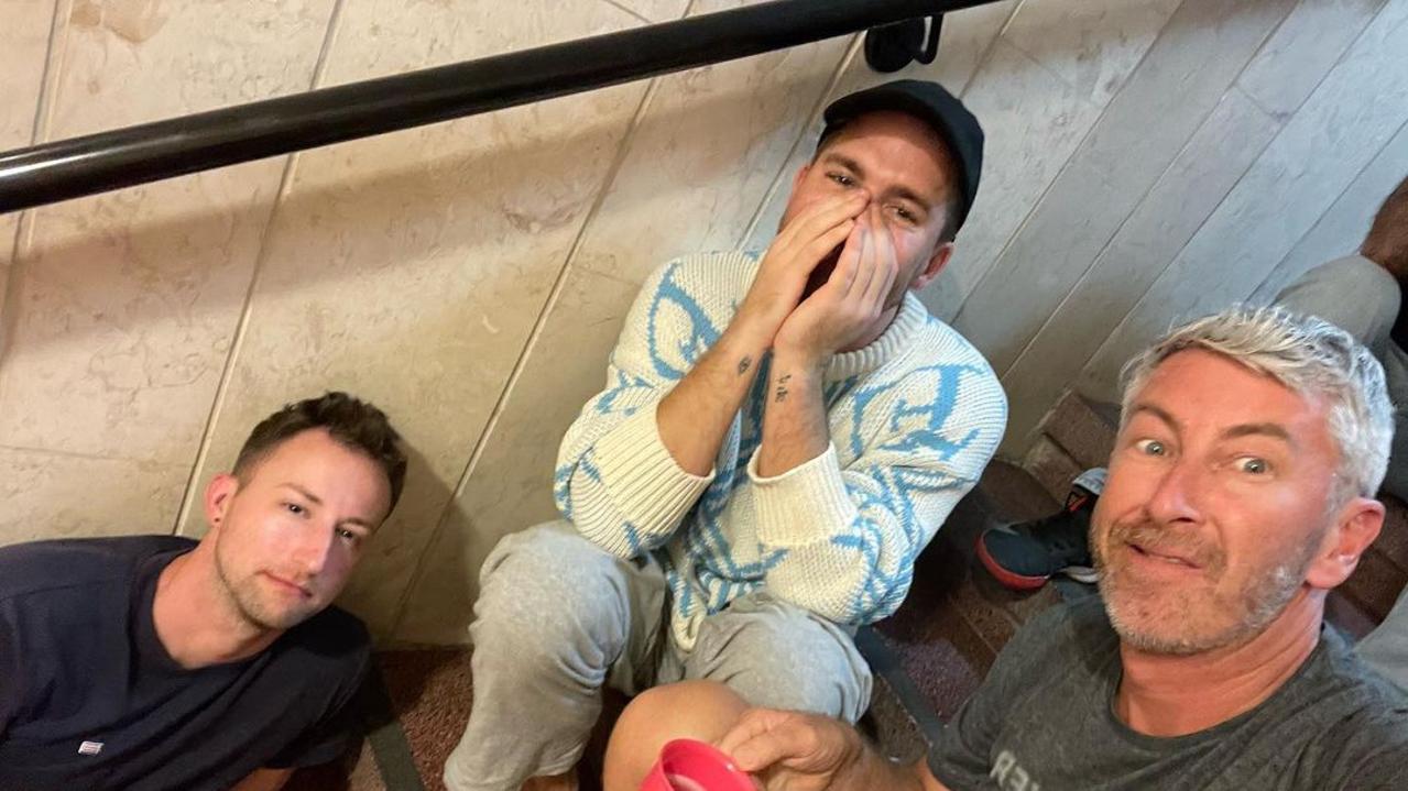 Aussies caught up in Israel war. Hugh Sheridan and David Draper (right). Picture: Instagram