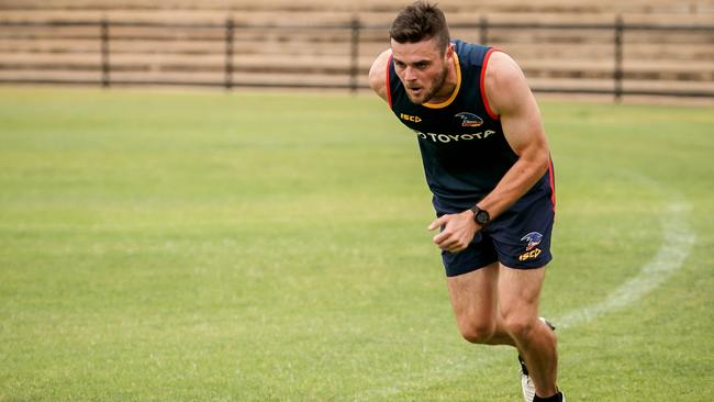 Crouch missed the entire 2018 season with a groin injury but is back up and running. Picture: Mike Burton (AAP).