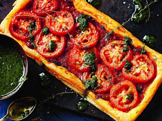 TWAM-20170401   EMBARGO FOR TWAM 1 APRIL 2017DO NOT REUSE WITHOUT PERMISSIONTomato galette with basil Pic : Guy Bailey