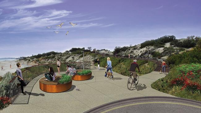 A concept image for the Minda Coast Park project