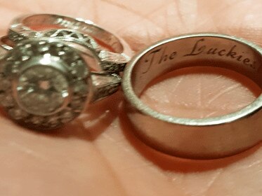 Police have released an image of three rings stolen during a burglary in Newport between January 1 and January 11, 2022.