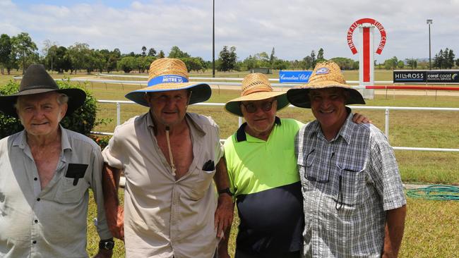 Innisfail Turf Club's Barry Steele, Vince Cooper, Ron 'Pom' Gardner and president Mark Spagnalo are excited for the Innisfail Annuals at Pease Park. PICTURE: Joshua Davies.