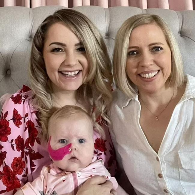 My Kitchen Rules stars Carly Saunders and Tresne Middleton's baby Poppy Grace has died. Picture: Instagram