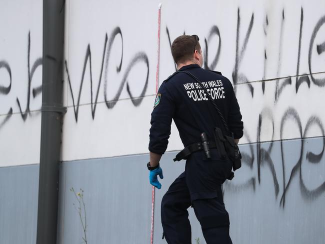 More anti-Semitic graffiti in Maroubra. Picture: NewsWire/ Gaye Gerard