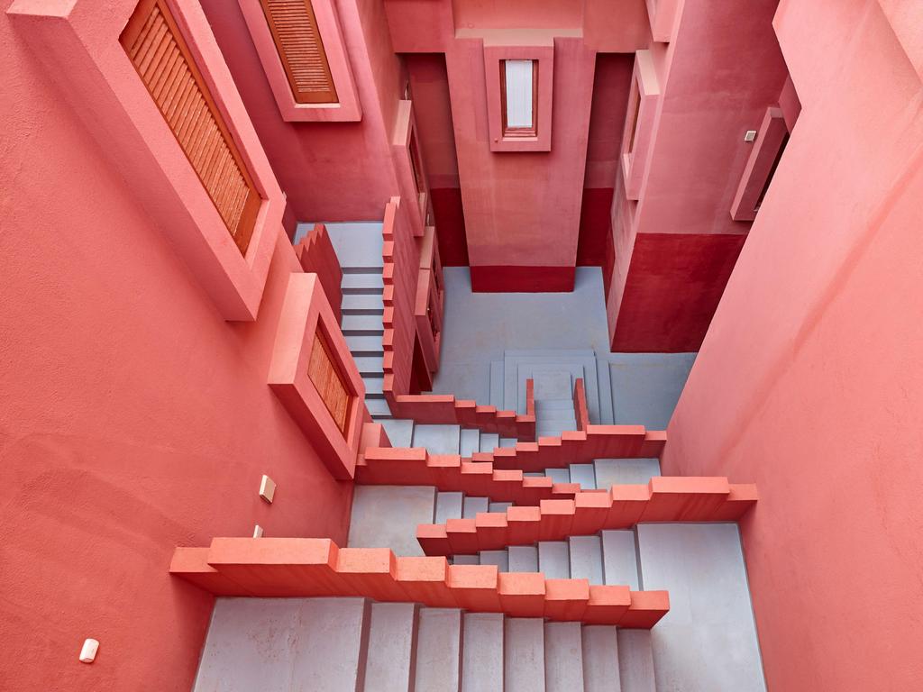 The maze of stairs, similar to the one in Squid Game. Picture: Alamy