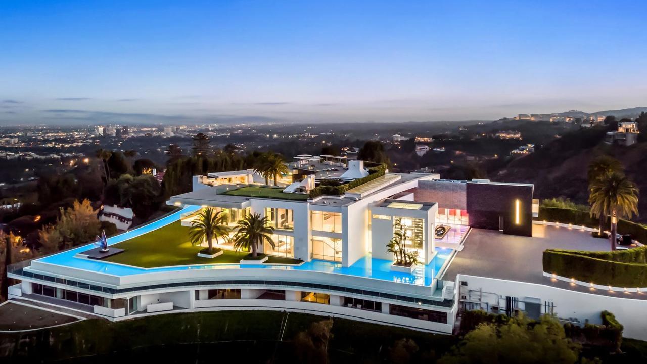 The ritzy estate is a standout perched on top of the hill. Picture: ConciergeAuctions