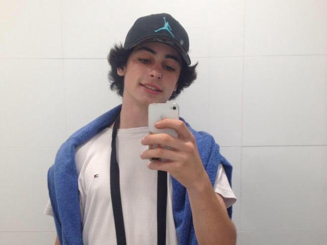 Iszaac Bonnici, 19, of Blue Haven, was charged with graffiti, entering train lines and drug offences when he faced Wyong Local Court. Picture: Facebook