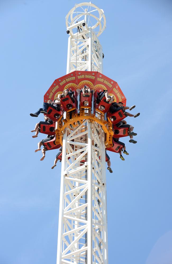 The Hair Raiser towers almost 40 metres above ground. Picture: Elenor Tedenborg