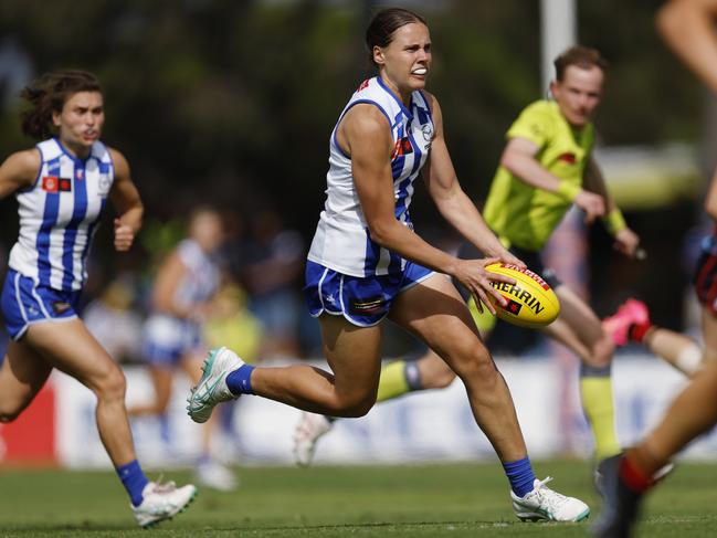 Jasmine Garner has been named AFLW All-Australian captain for the second time. Picture: Michael Klein