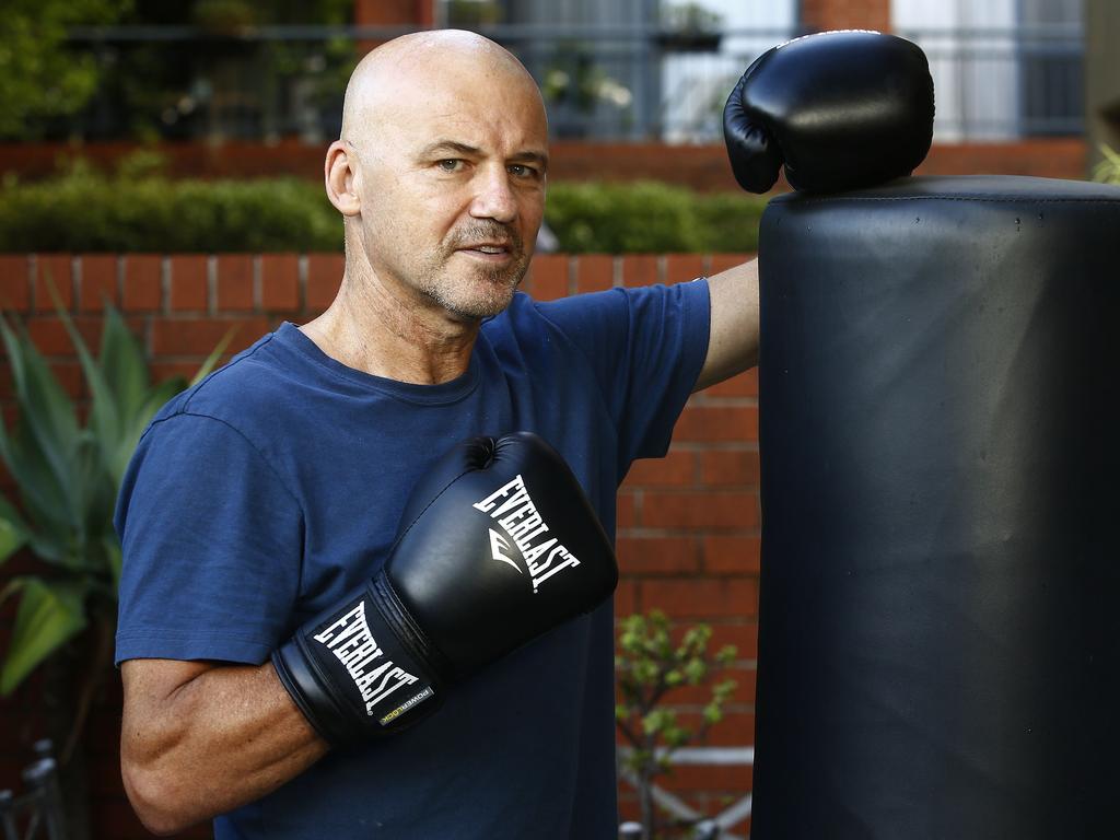 Gary Jubelin with his COVID circuit breaker. Picture: John Appleyard