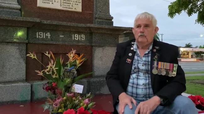 Mackay family's tribute to WWII veteran on Anzac Day