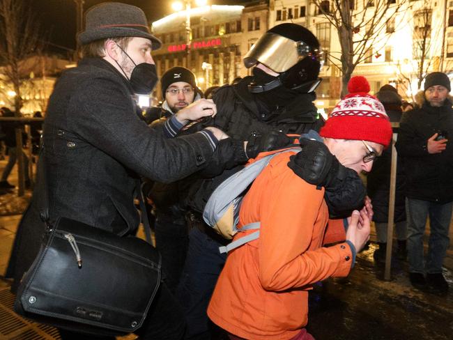 More than 5000 protesters have been arrested in Russia since the invasion of Ukraine. Picture: AFP