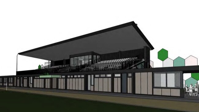 The long-planned project includes a new 300-seat spectator grandstand.