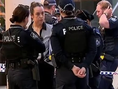 Two mena have been stabbed in Brisbane. Picture: Nine