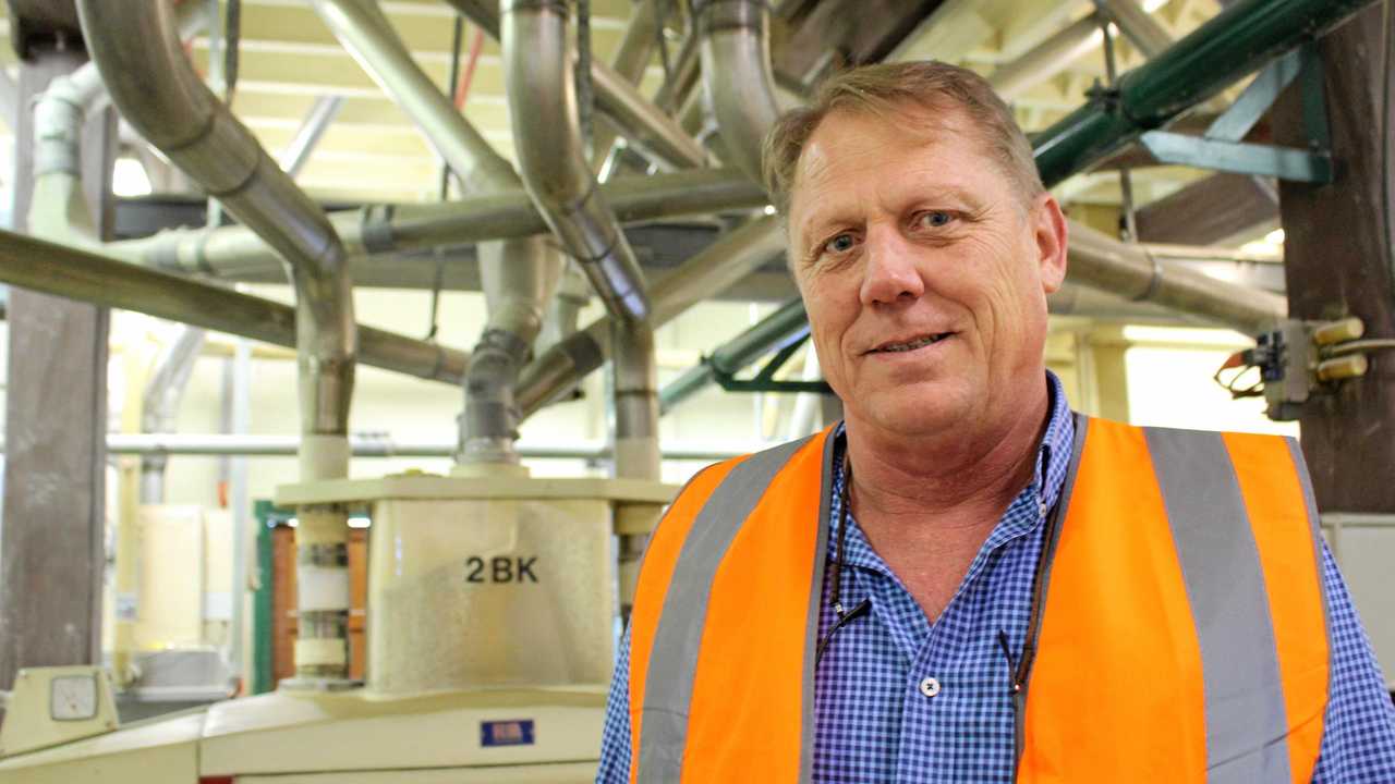 Gerhard Oberholzer showed us inside the factory where semolina and cornflour is being produced. Picture: Marian Faa