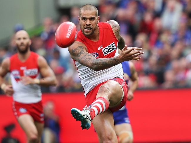 Sydney can push Lance Franklin up the ground to add another string to its bow. Picture: Phil Hillyard