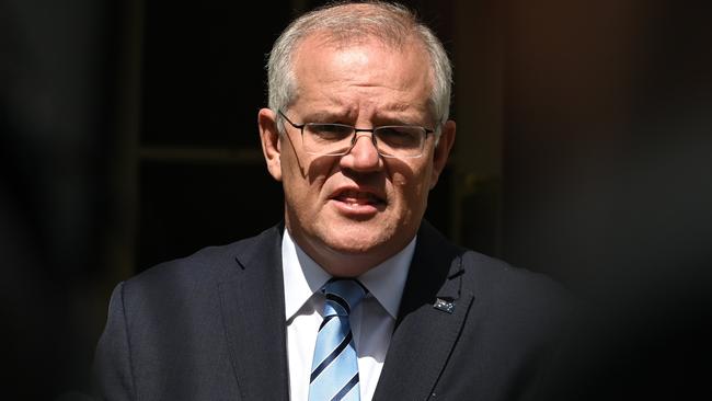 Morrison could just – just – pull off a second miracle win, with support from independent MPs, if everything possible goes right for him. Picture: Flavio Brancaleone