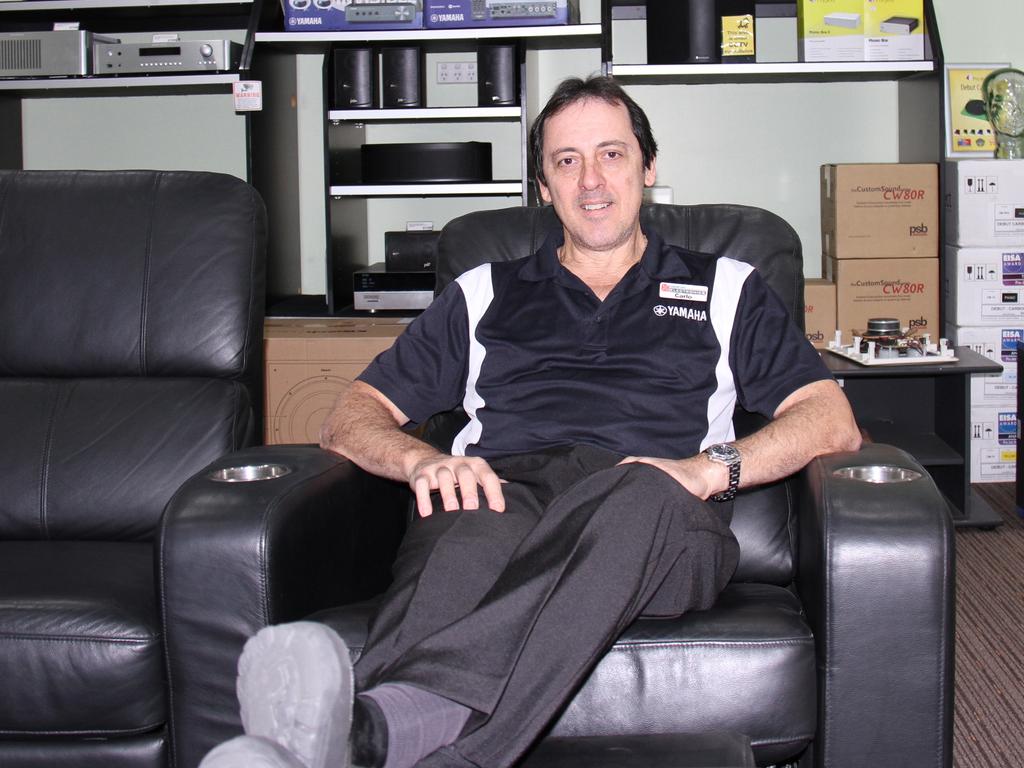 Leading Edge Gladstone Hi Fi owner Carlo Barletta is celebrating 30 years in business, 24 years in Gladstone.