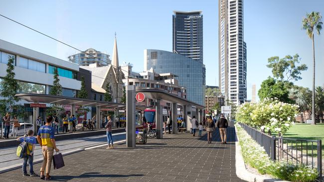 Prince Alfred Square stop connects Parramatta and North Parramatta.