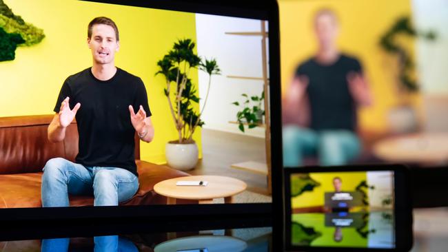 Snap co-founder and CEO Evan Spiegel says the business will be looking for savings. Picture: Michael Nagle/Bloomberg