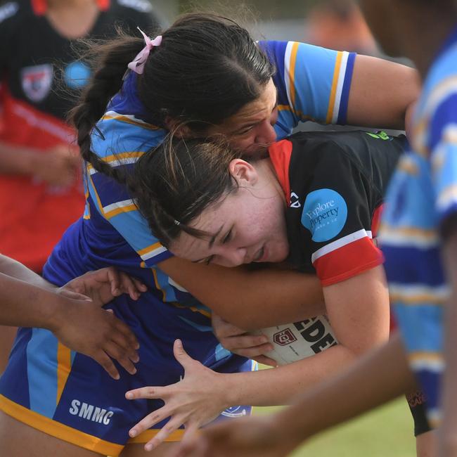 Women's game between Kirwan High and St Margaret Mary's College at Kirwan High. Picture: Evan Morgan