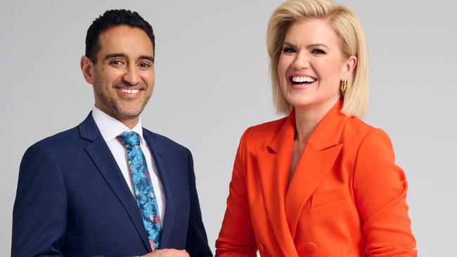 The Project hosts Waleed Aly and Sarah Harris. Supplied: 10