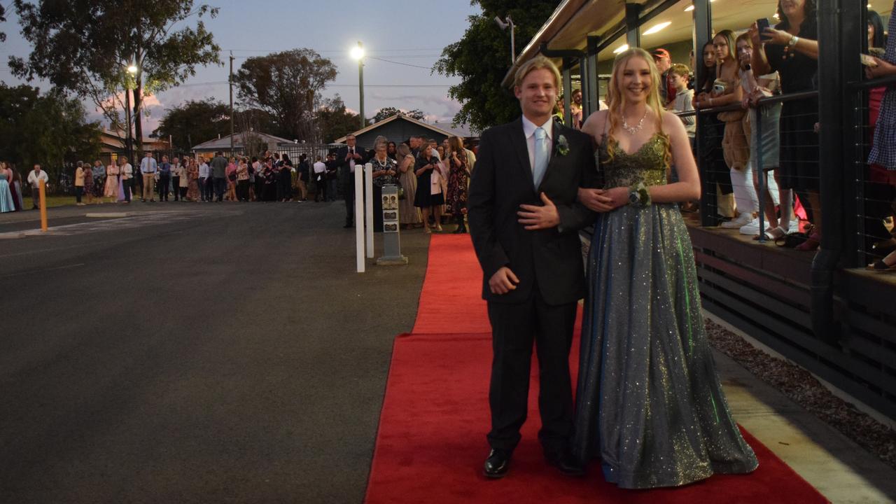 Thomas Chesterson and Kirsty Markham at Dalby State High School's Formal 2022