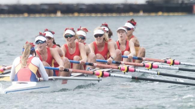 A Sydney University women’s eight in The Australian Boat Race.